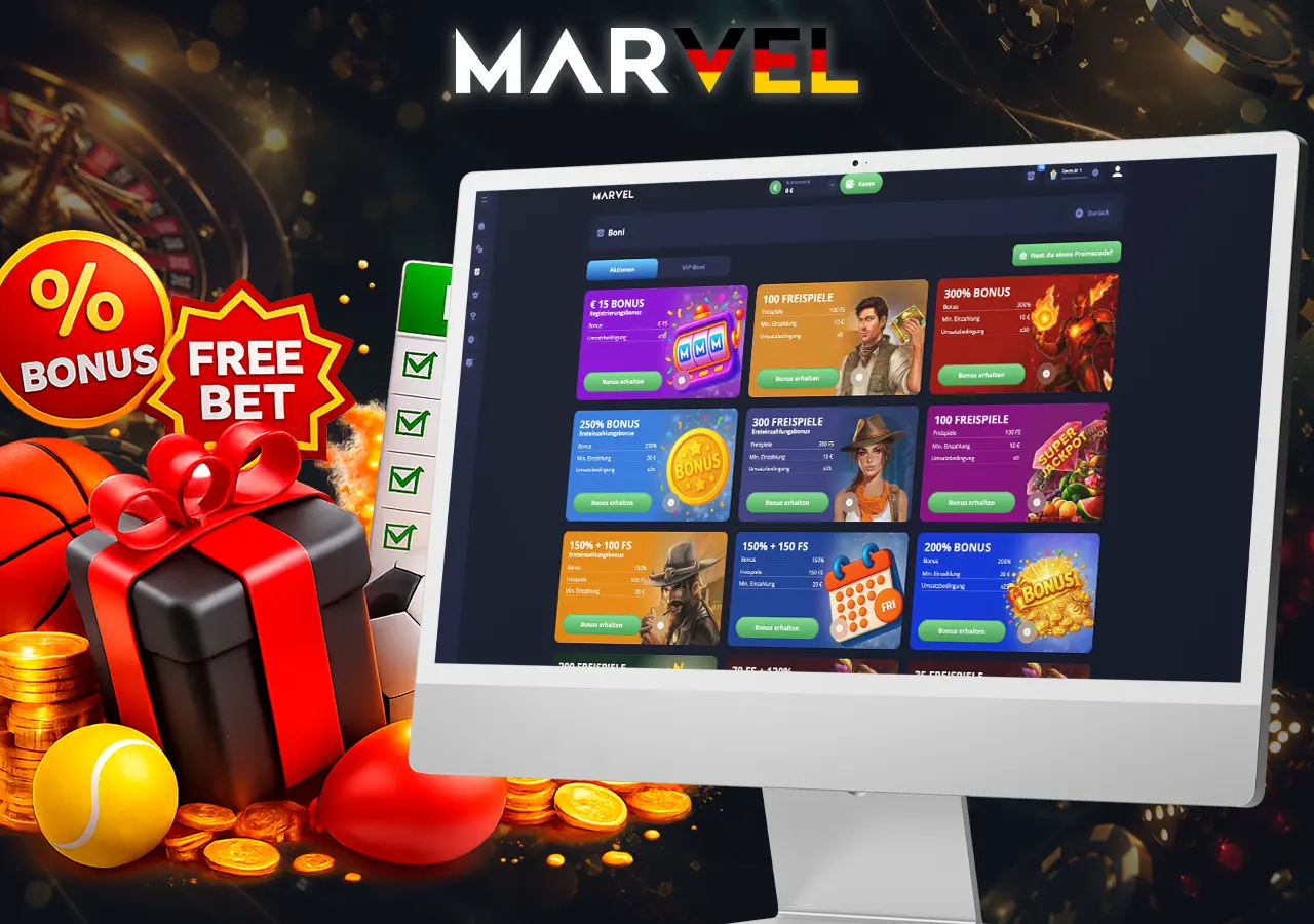 Marvel Casino Boni und Aktionen mit Freispielen und Angeboten